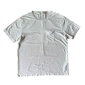 Bottega Veneta 52 Mens Large T Shirt White Crew Neck Short Sleeve Cotton